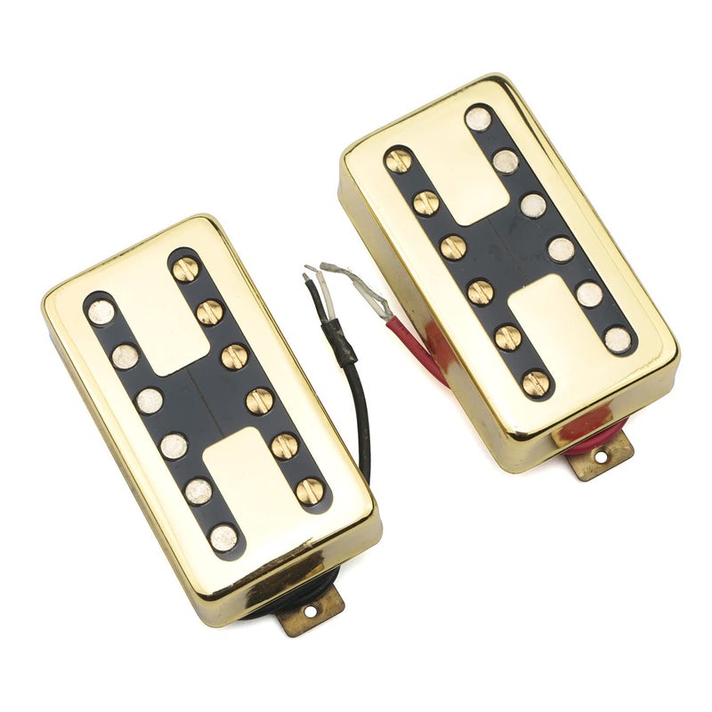 Swhmc Electric Guitar Pickup Double Coil Humbucker Neck and Bridge Pickup Set LP Les Paul Guitar Gold - Image 3